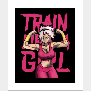 TRAIN LIKE A GIRL Posters and Art